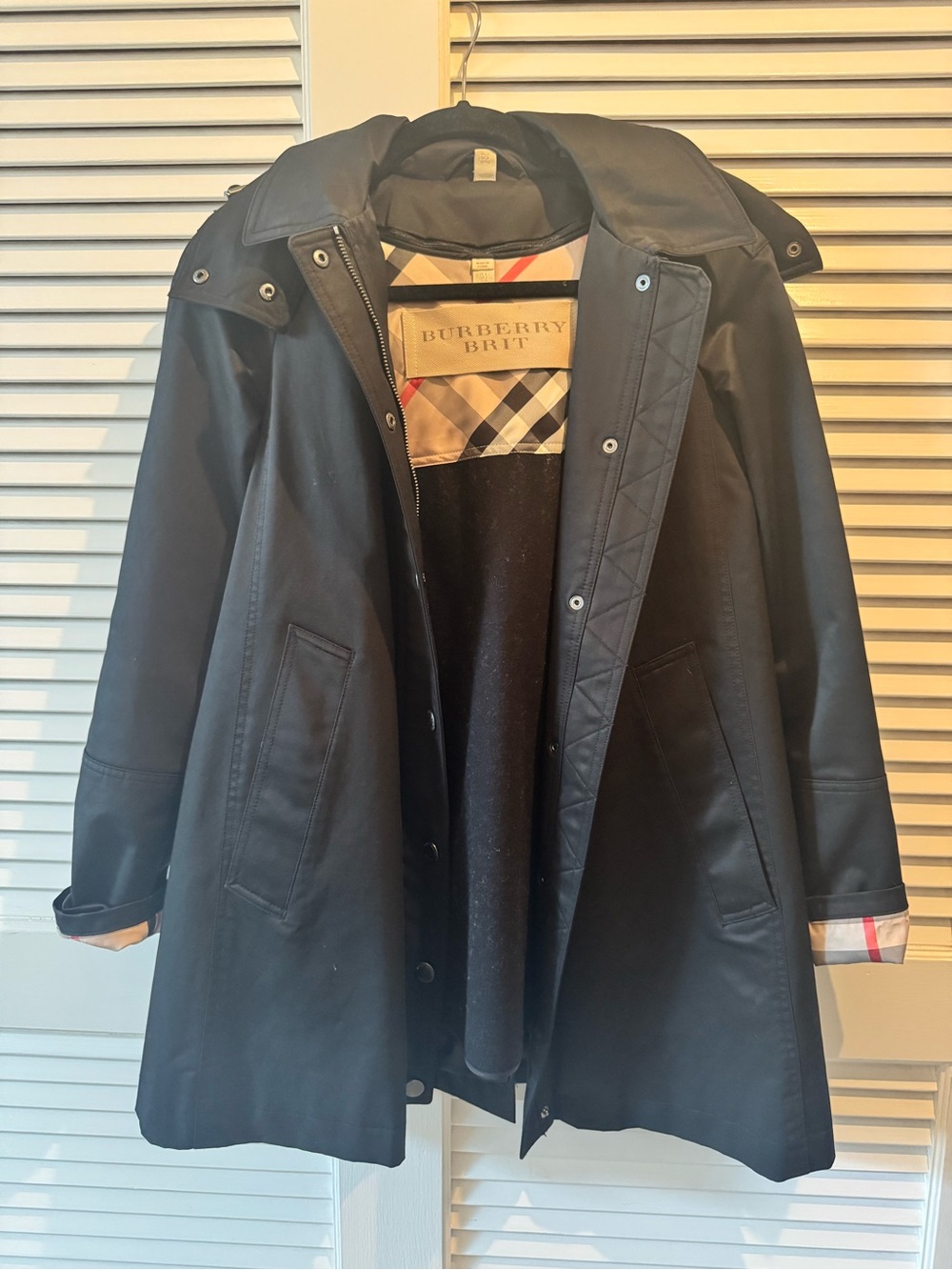 Burberry Raincoat with removable Signature Check Lining
